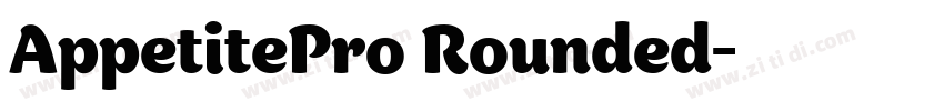 AppetitePro Rounded字体转换